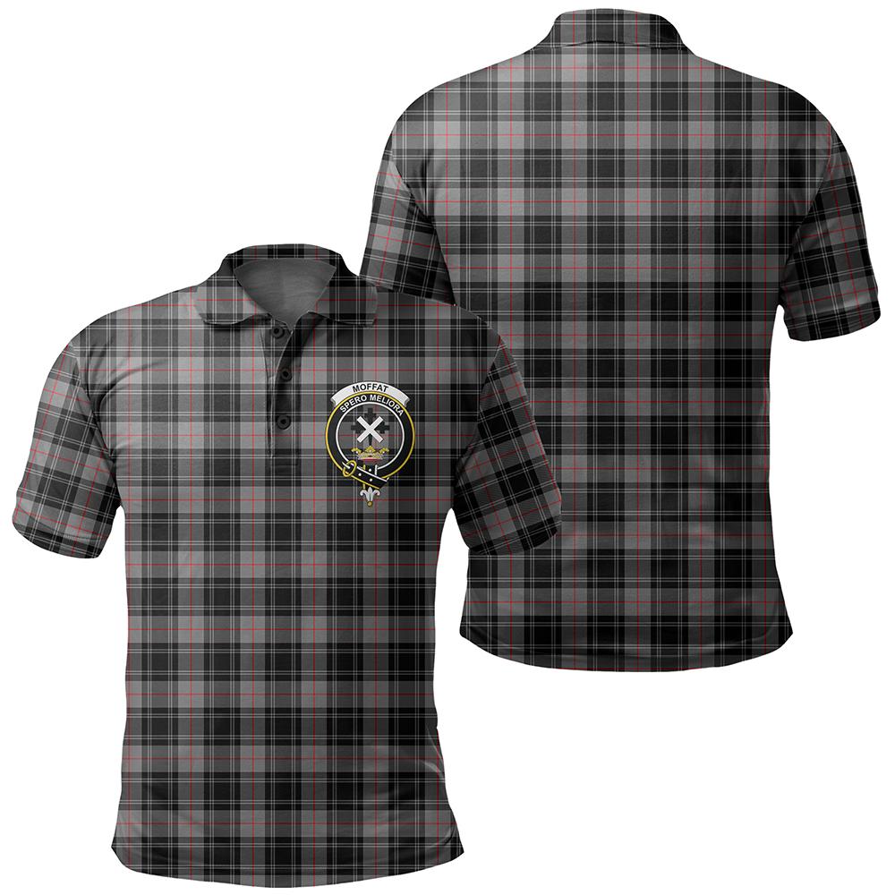 Moffat Modern Tartan Classic Crest Polo Shirt