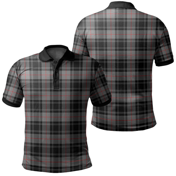 Moffat Modern Tartan Classic Polo Shirt Black Neck 2 Style