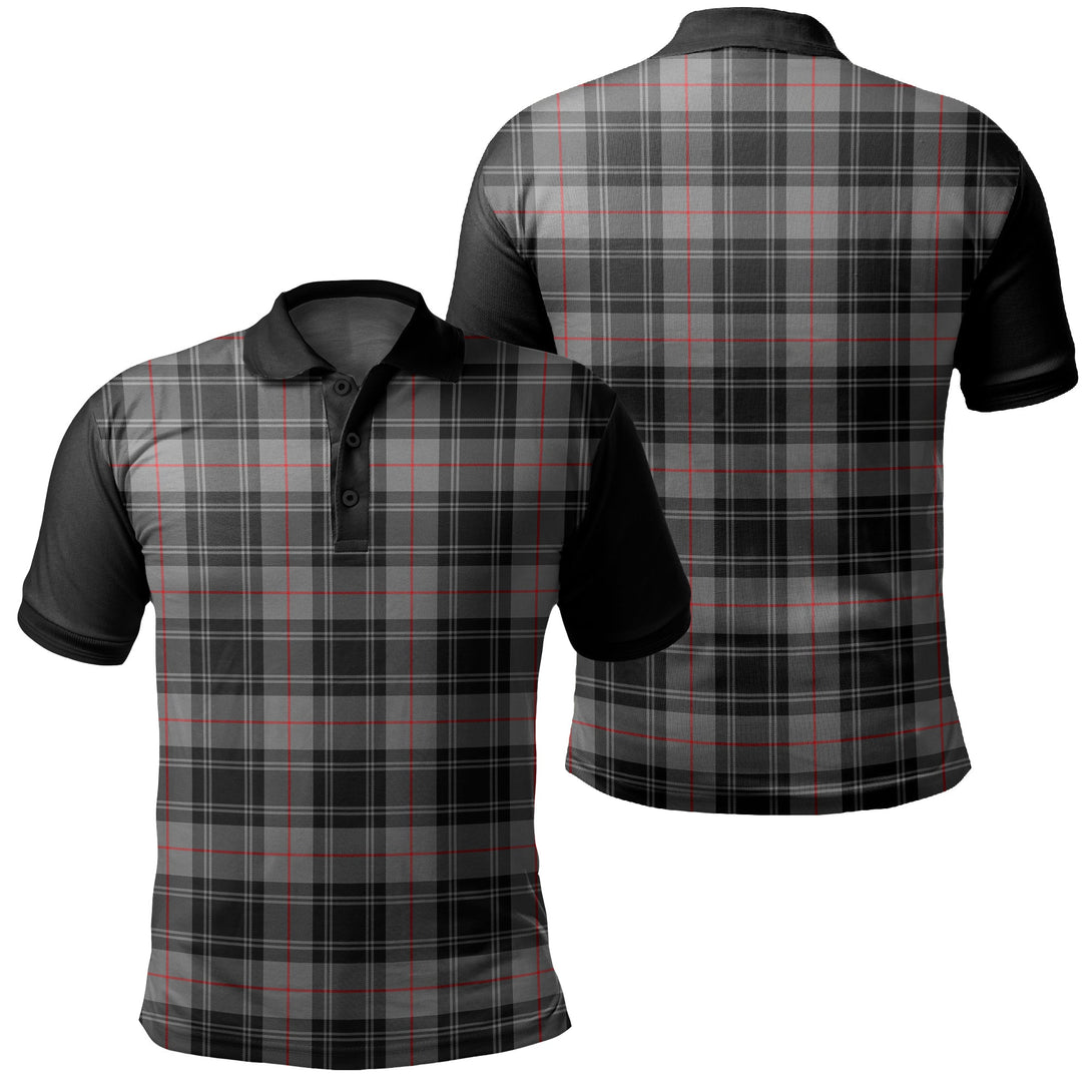 Moffat Modern Tartan Classic Polo Shirt Black Neck 1 Style