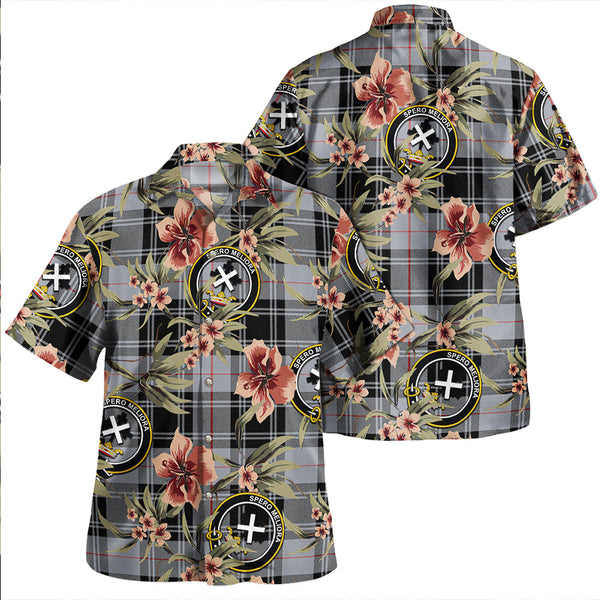 Moffat Modern Clan Badge Tartan Aloha Hawaiian Shirt Tropical Old Style