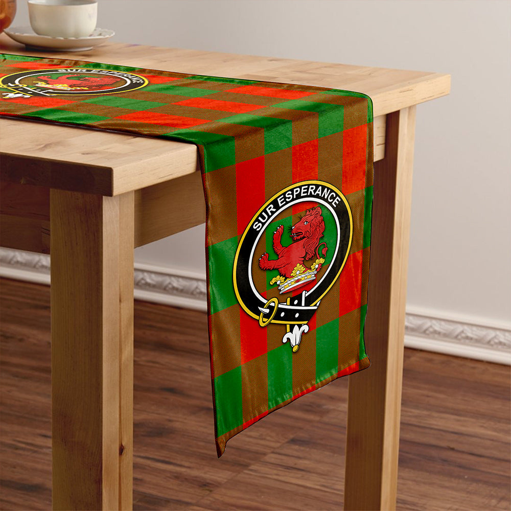 Moncrieffe Ancient Clan Badge Tartan Table Runner