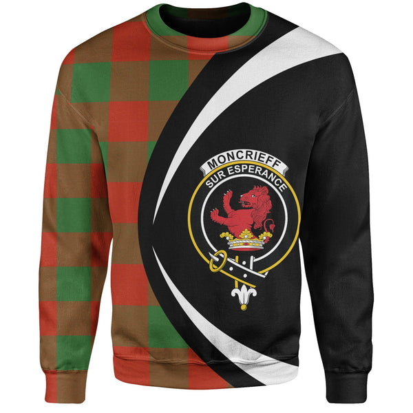 Moncrieffe Ancient Clan Badge Tartan Sweatshirt Circle Style Personalized