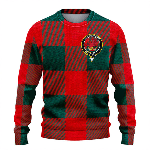 Moncrieffe Modern Clan Badge Tartan Knitted Sweater