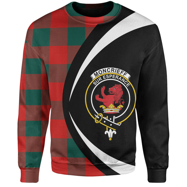 Moncrieffe Modern Clan Badge Tartan Sweatshirt Circle Style Personalized