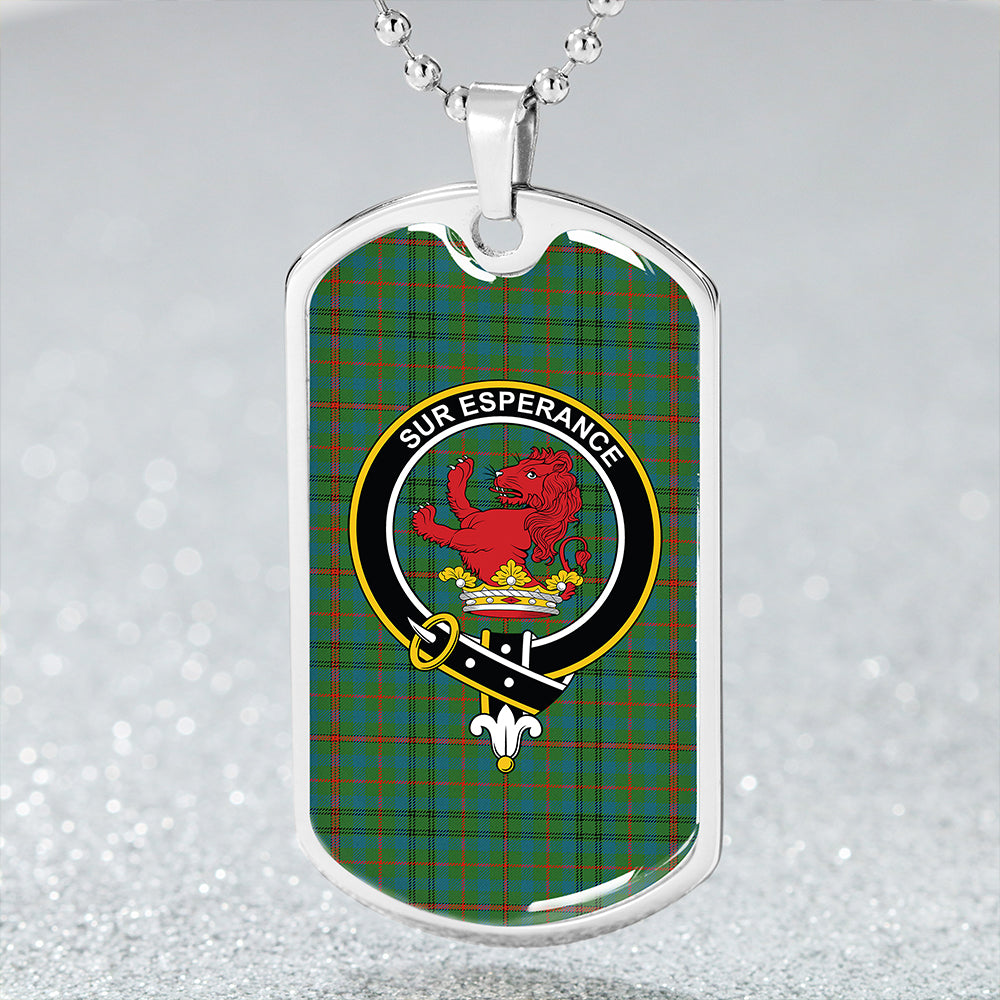 Moncrieffe of Atholl Ancient Clan Badge Classic Tartan Dog Tag Necklace