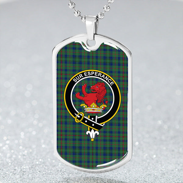 Moncrieffe of Atholl Modern Clan Badge Classic Tartan Dog Tag Necklace