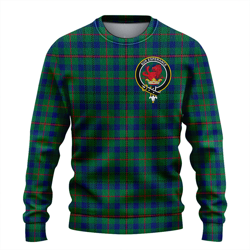 Moncrieffe of Atholl Modern Clan Badge Tartan Knitted Sweater