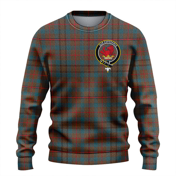 Moncrieffe of Atholl Weathered Clan Badge Tartan Knitted Sweater