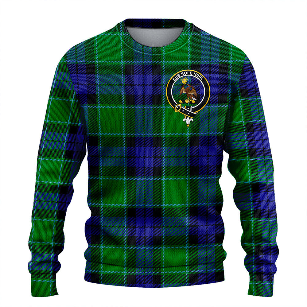 Monteith Clan Badge Tartan Knitted Sweater