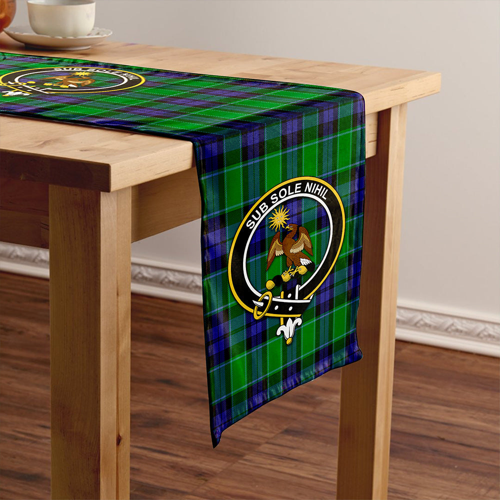 Monteith Clan Badge Tartan Table Runner