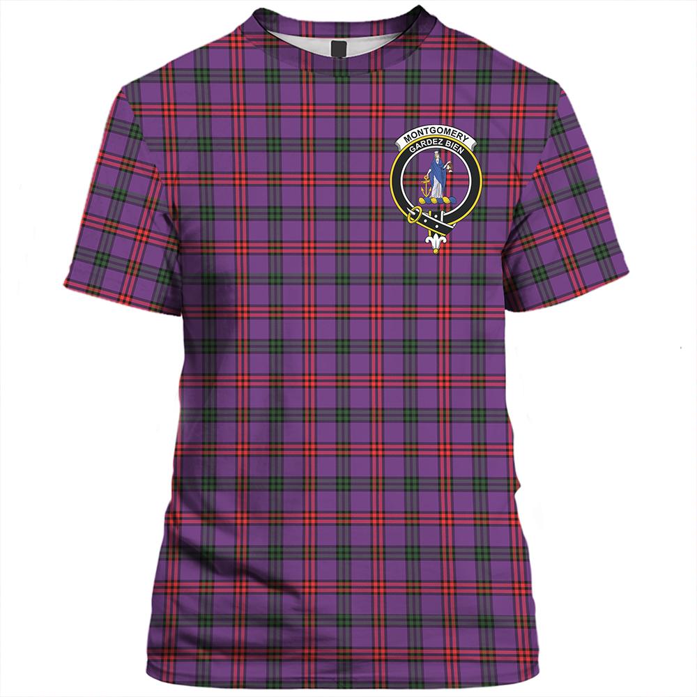 Montgomery Modern Tartan Classic Crest T-Shirt