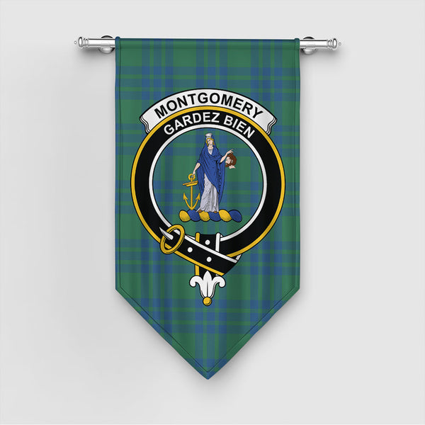 Montgomery Ancient Tartan Classic Crest Gonfalon