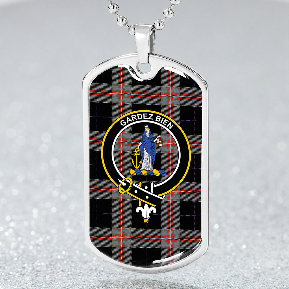 Montgomery Colin Ancient Clan Badge Classic Tartan Dog Tag Necklace