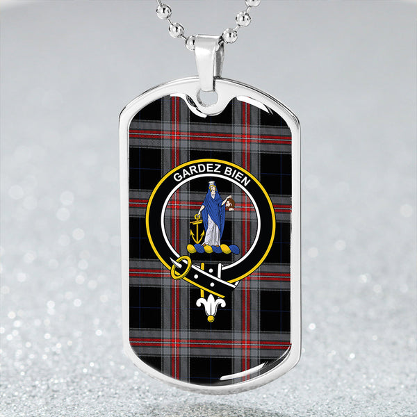 Montgomery Colin Modern Clan Badge Classic Tartan Dog Tag Necklace