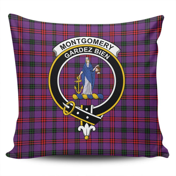 Montgomery Modern Tartan Classic Crest Pillow Cover