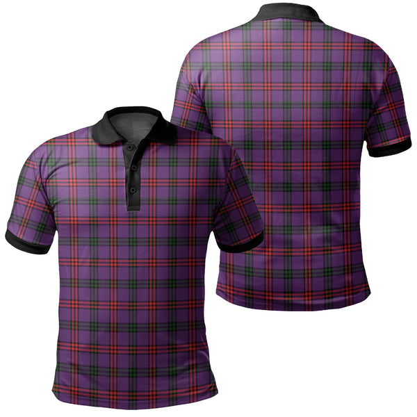 Montgomery Modern Tartan Classic Polo Shirt Black Neck 2 Style