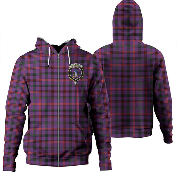 Montgomery Modern Tartan Classic Crest Zipper Hoodie