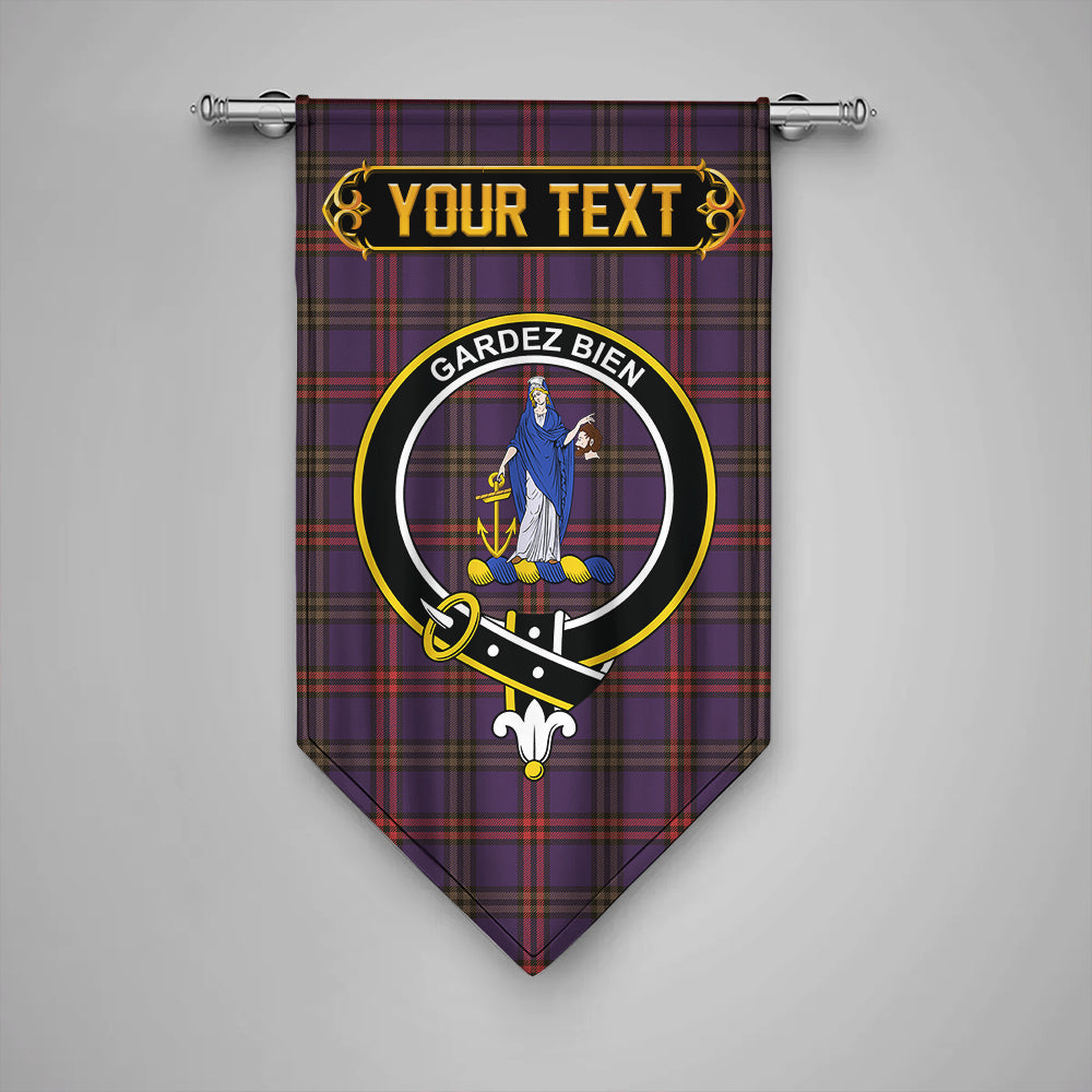 Montgomery Weathered Clan Badge Tartan Gonfalon Personalize