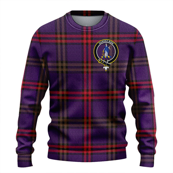 Montgomery Weathered Clan Badge Tartan Knitted Sweater