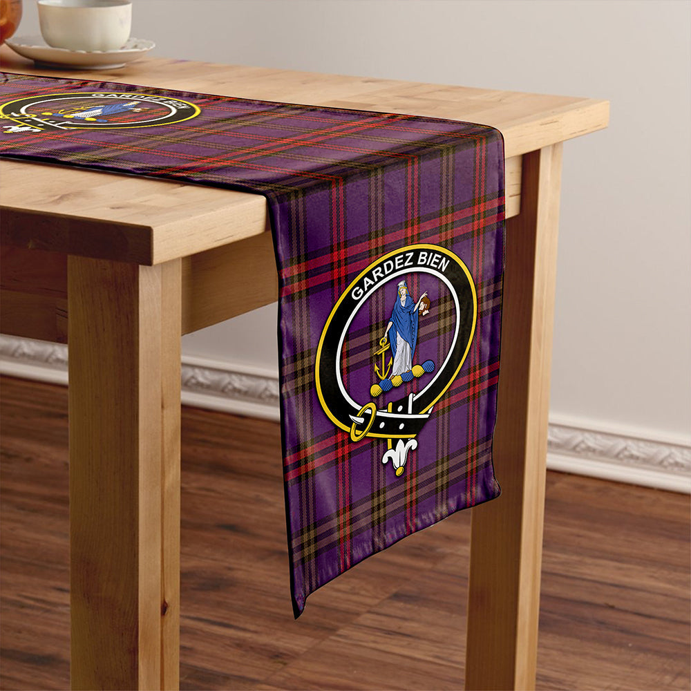 Montgomery Weathered Clan Badge Tartan Table Runner