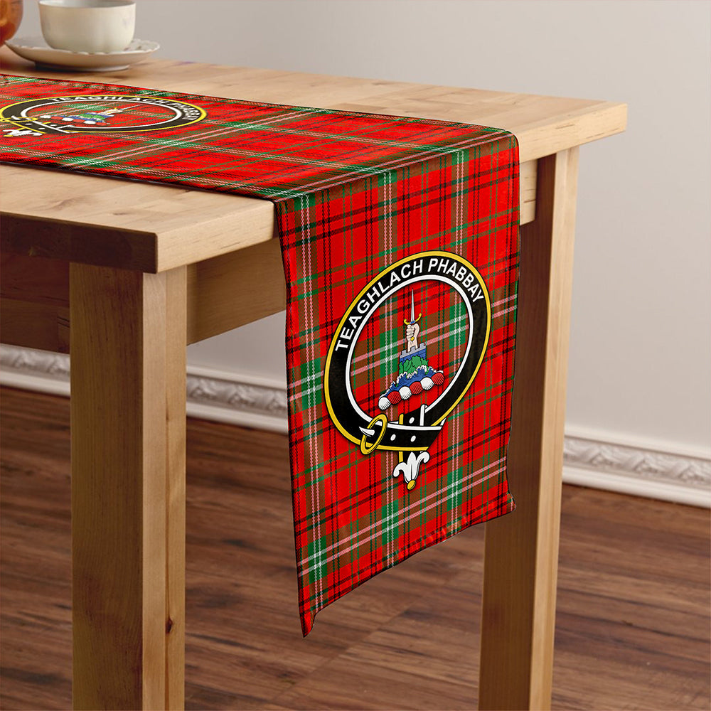 Morrison Modern Clan Badge Tartan Table Runner