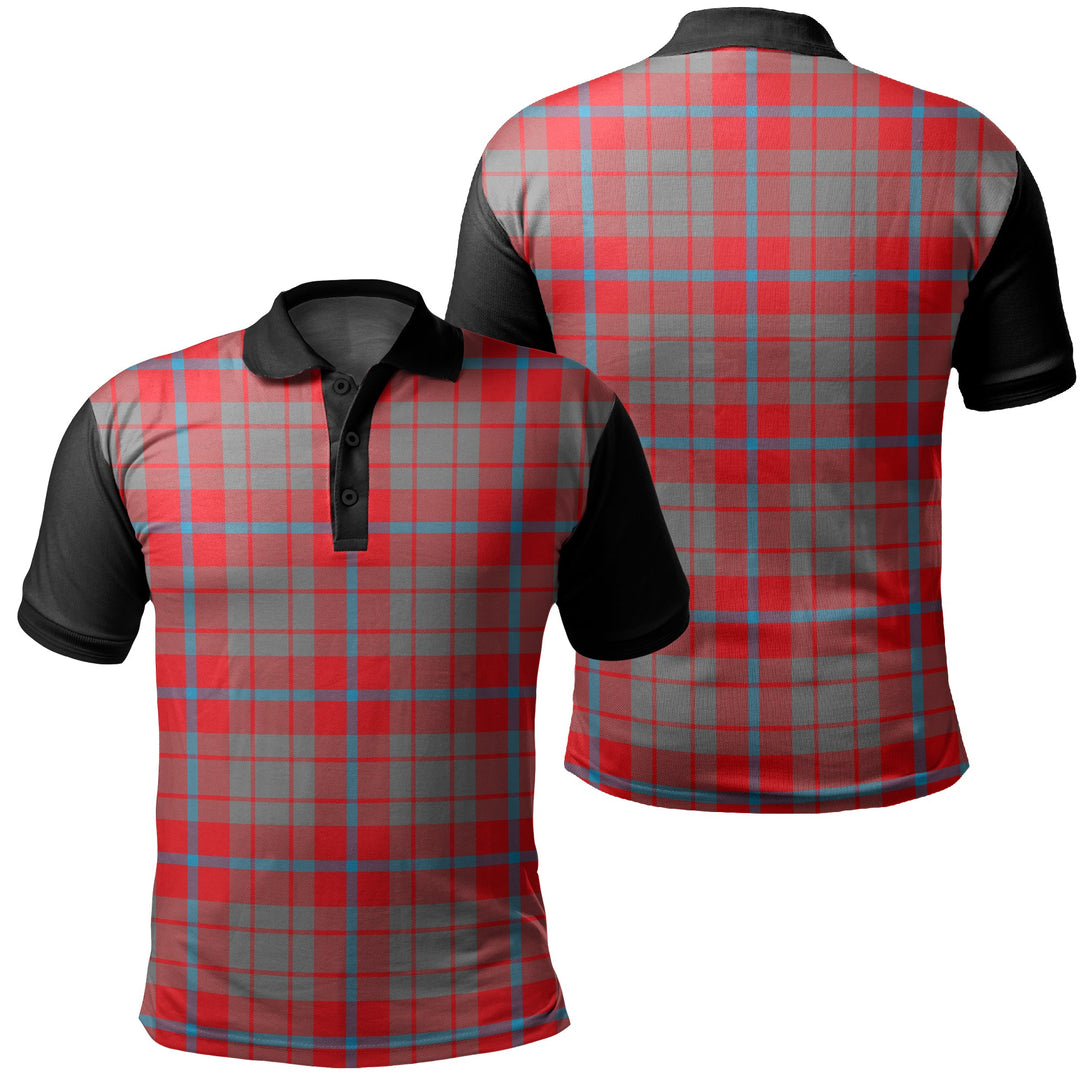 Moubray Tartan Classic Polo Shirt Black Neck 1 Style