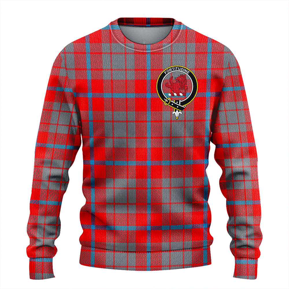 Moubray Clan Badge Tartan Knitted Sweater