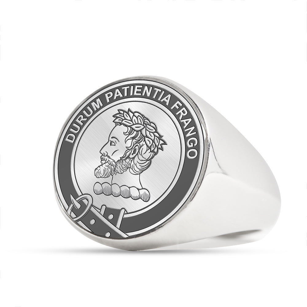 Muir Clan Badge Engraved Signet Ring