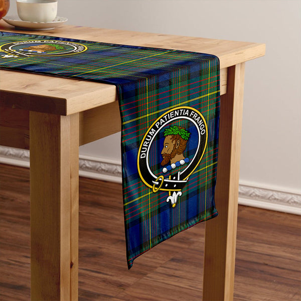 Muir Modern Clan Badge Tartan Table Runner