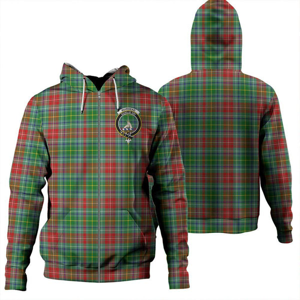 Muirhead Tartan Classic Crest Zipper Hoodie