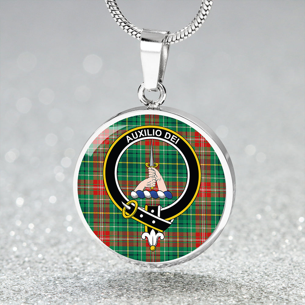 Muirhead Modern Clan Badge Tartan Classic Circle Necklace