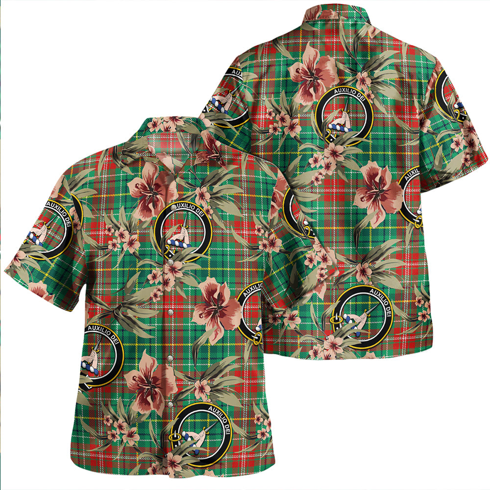 Muirhead Modern Clan Badge Tartan Aloha Hawaiian Shirt Tropical Old Style