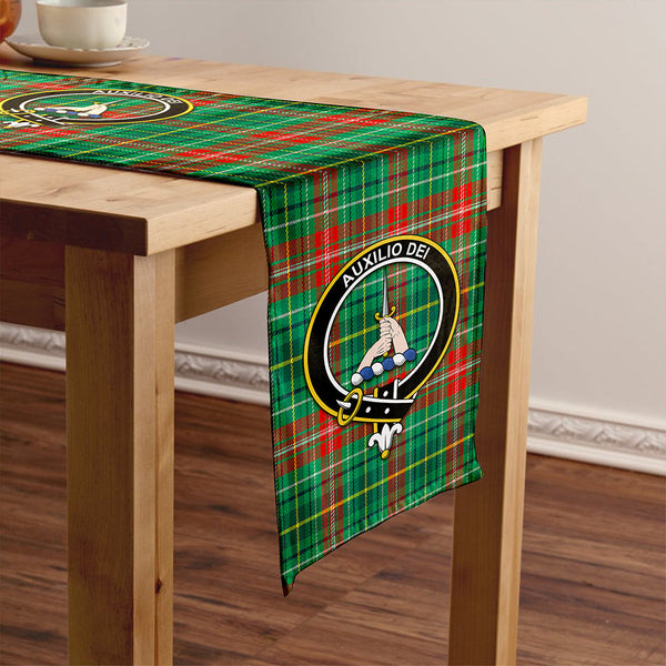 Muirhead Modern Clan Badge Tartan Table Runner