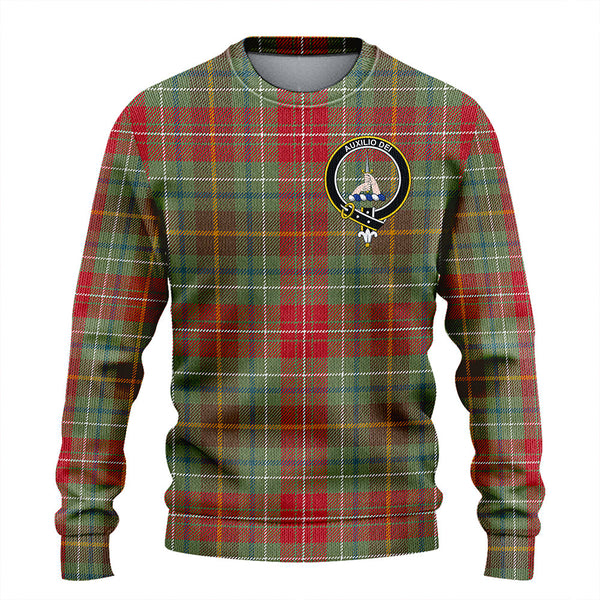 Muirhead Weathered Clan Badge Tartan Knitted Sweater