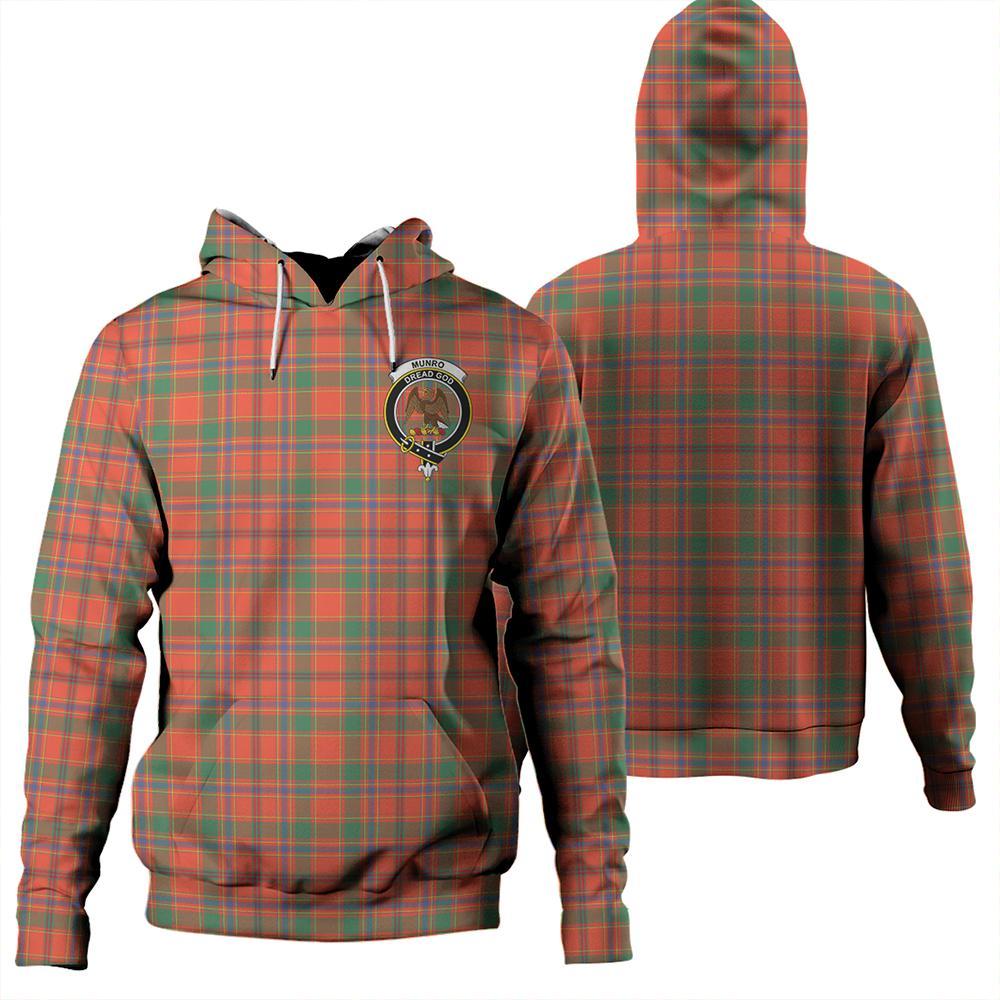 Munro Ancient Tartan Classic Crest Hoodie