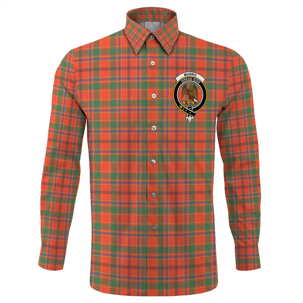 Munro Ancient Tartan Classic Crest Long Sleeve Button Shirt