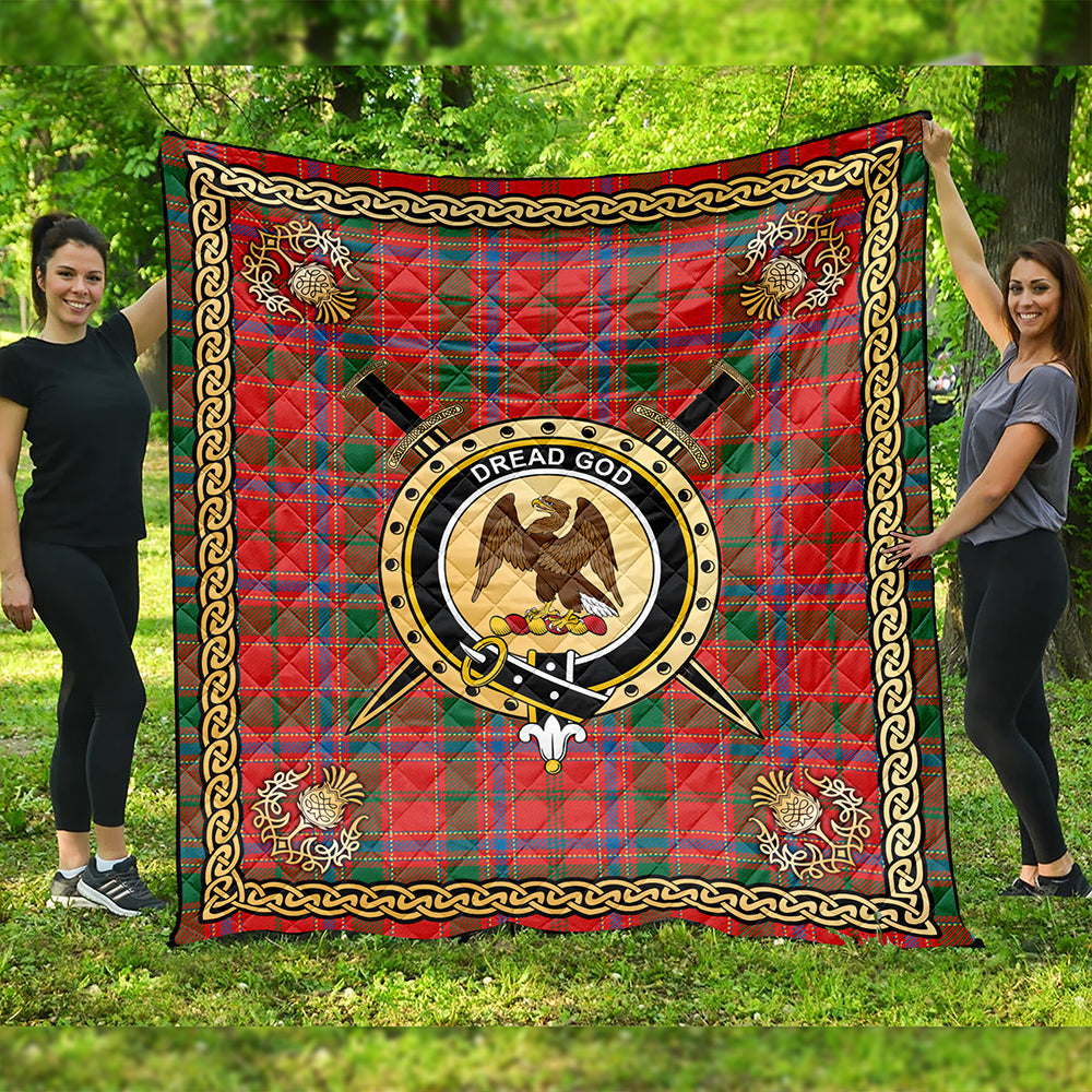 Munro Ancient Clan Badge Tartan Premium Quilt Celtic Shield