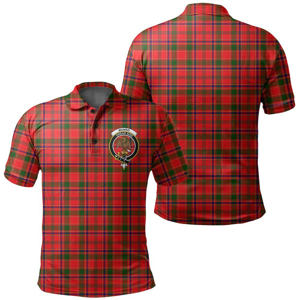 Munro Modern Tartan Classic Crest Polo Shirt