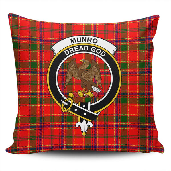 Munro Modern Tartan Classic Crest Pillow Cover