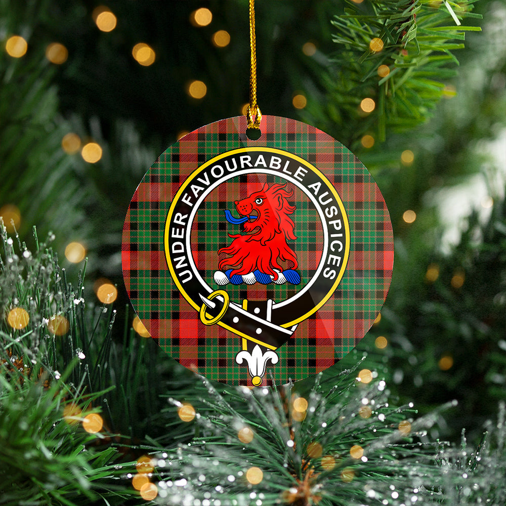 Murdoch Ancient Clan Badge Tartan Plastic Christmas Ornaments