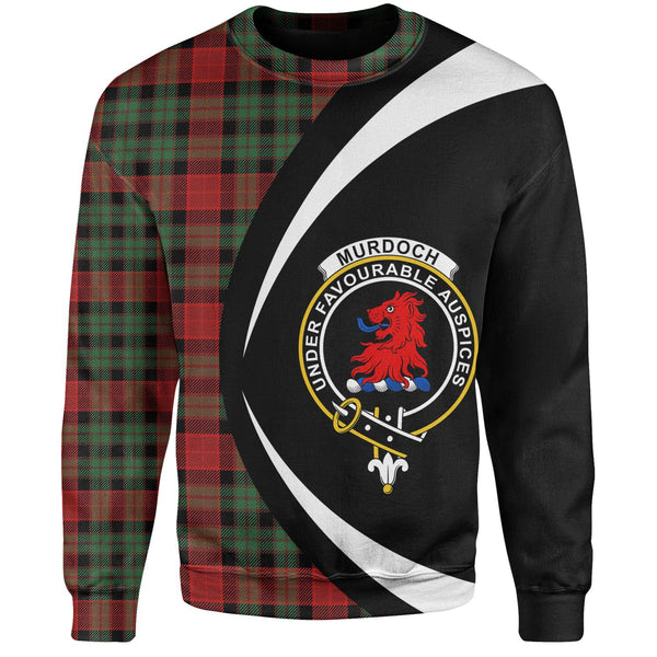 Murdoch Modern Clan Badge Tartan Sweatshirt Circle Style Personalized