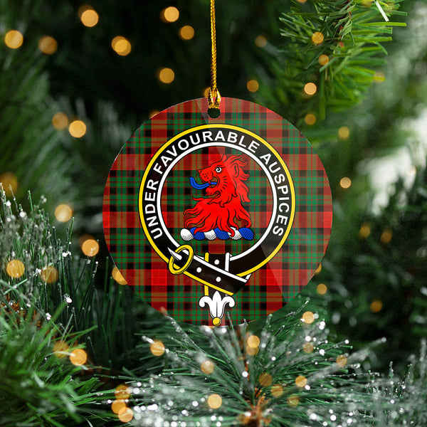 Murdoch Modern Clan Badge Tartan Plastic Christmas Ornaments