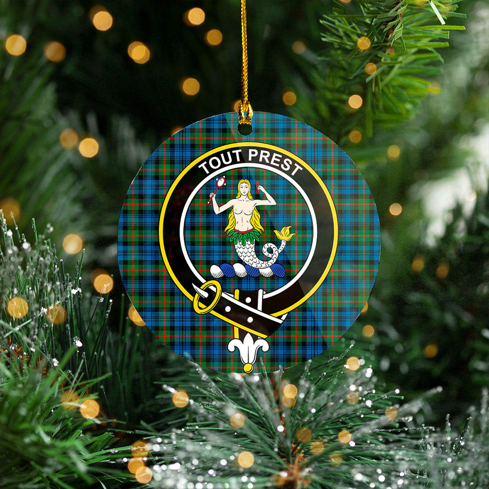 Murray Ancient Clan Badge Tartan Plastic Christmas Ornaments