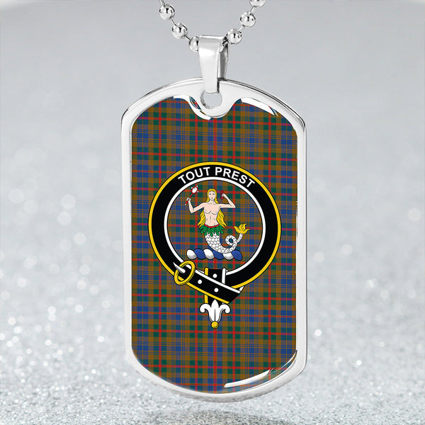 Murray Bed Cover Modern Clan Badge Classic Tartan Dog Tag Necklace