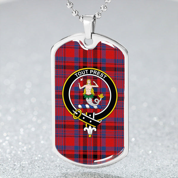 Murray Bed hanging Modern Clan Badge Classic Tartan Dog Tag Necklace