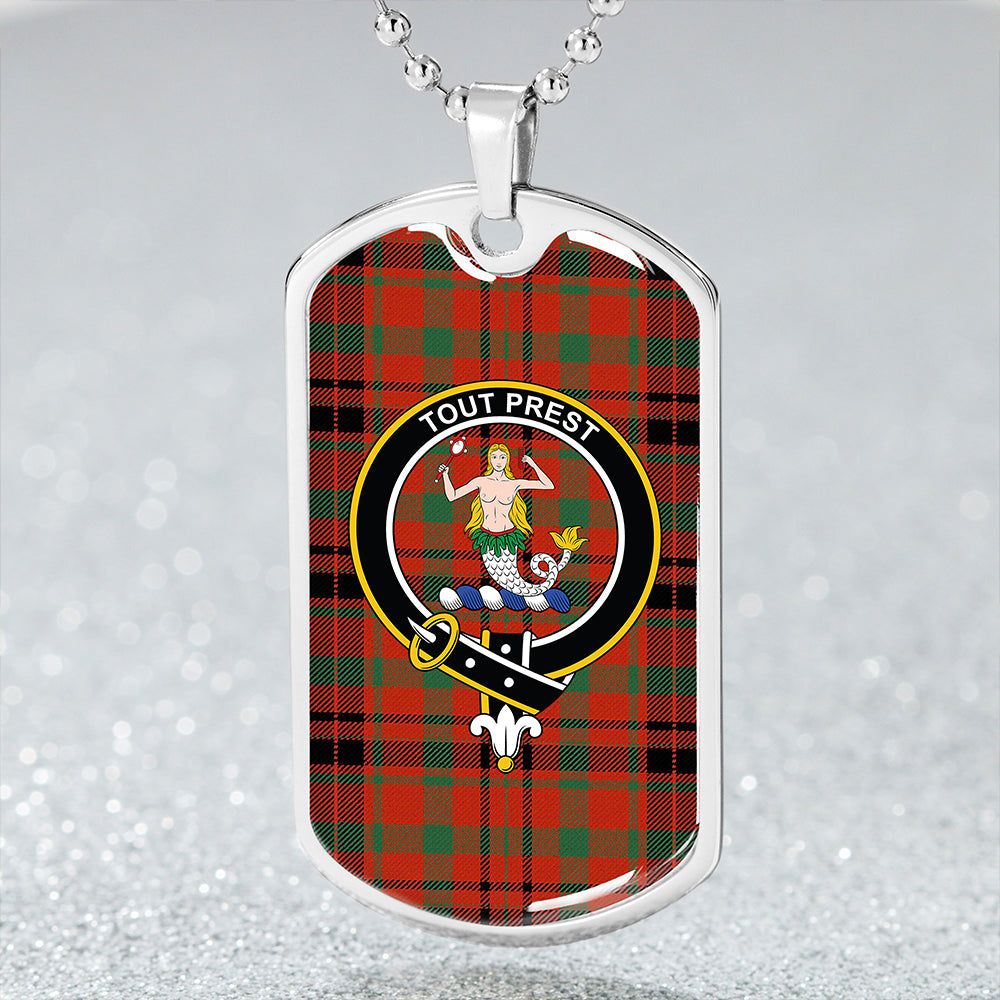 Murray Blair sample Ancient Clan Badge Classic Tartan Dog Tag Necklace