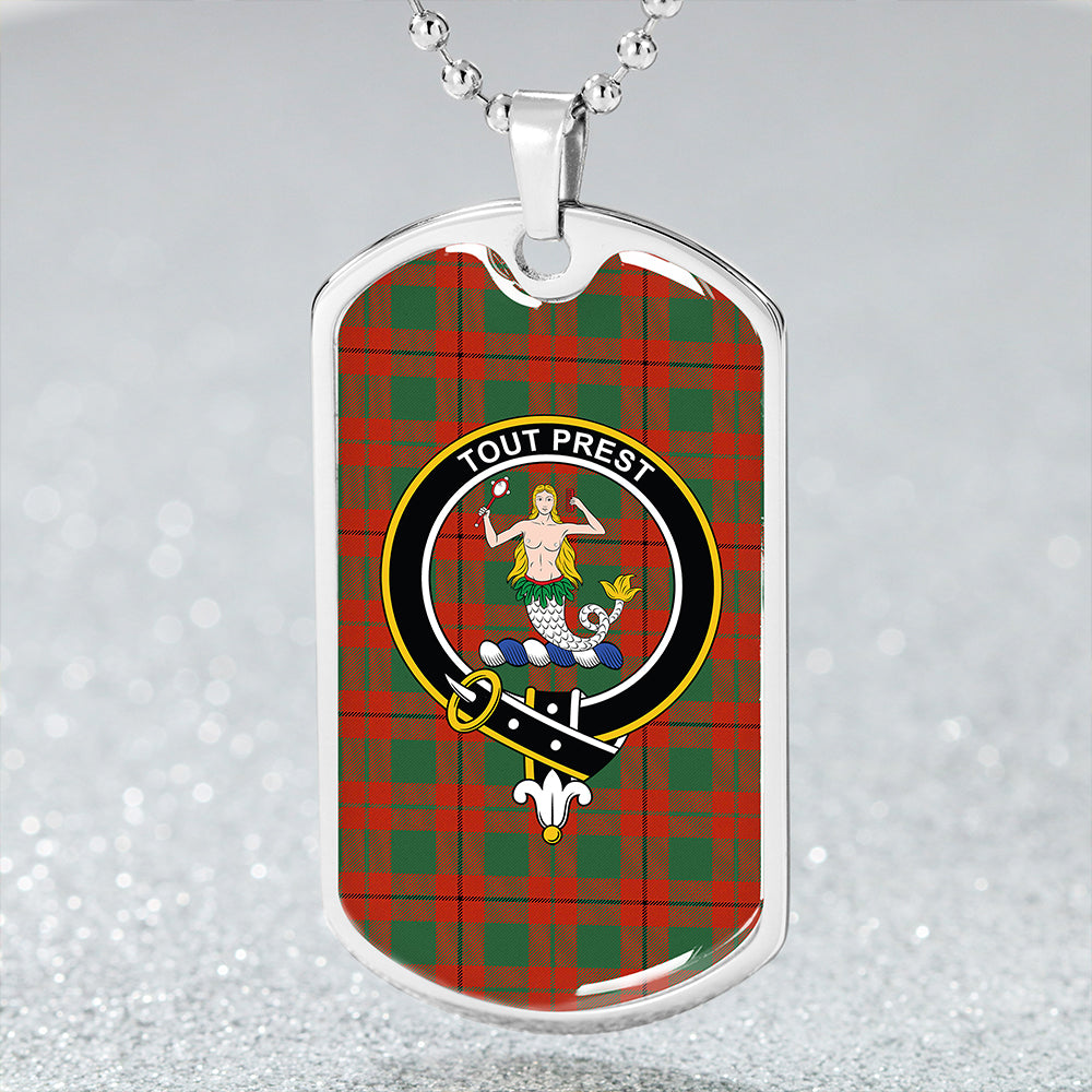 Murray Hose Ancient Clan Badge Classic Tartan Dog Tag Necklace