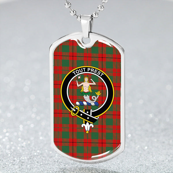 Murray Hose Modern Clan Badge Classic Tartan Dog Tag Necklace