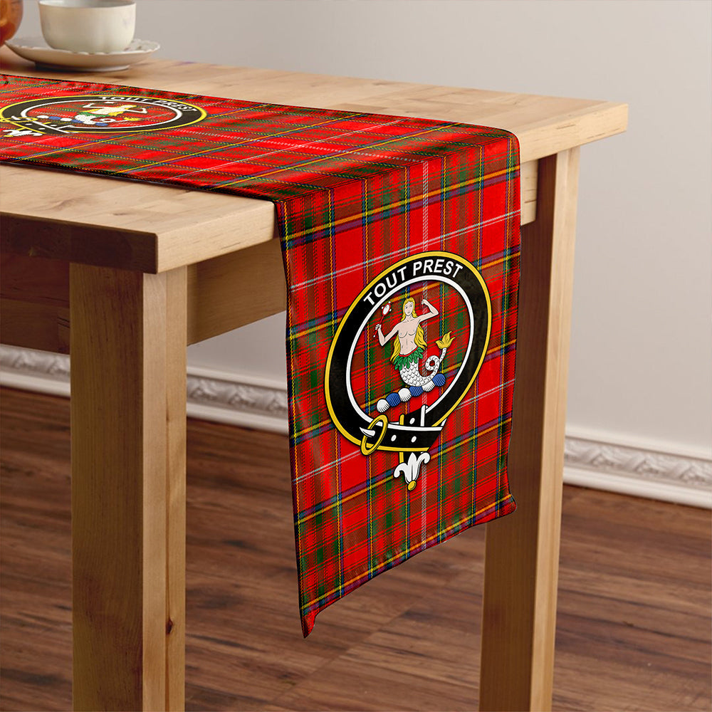 Murray Plaid Artifact Modern Clan Badge Tartan Table Runner