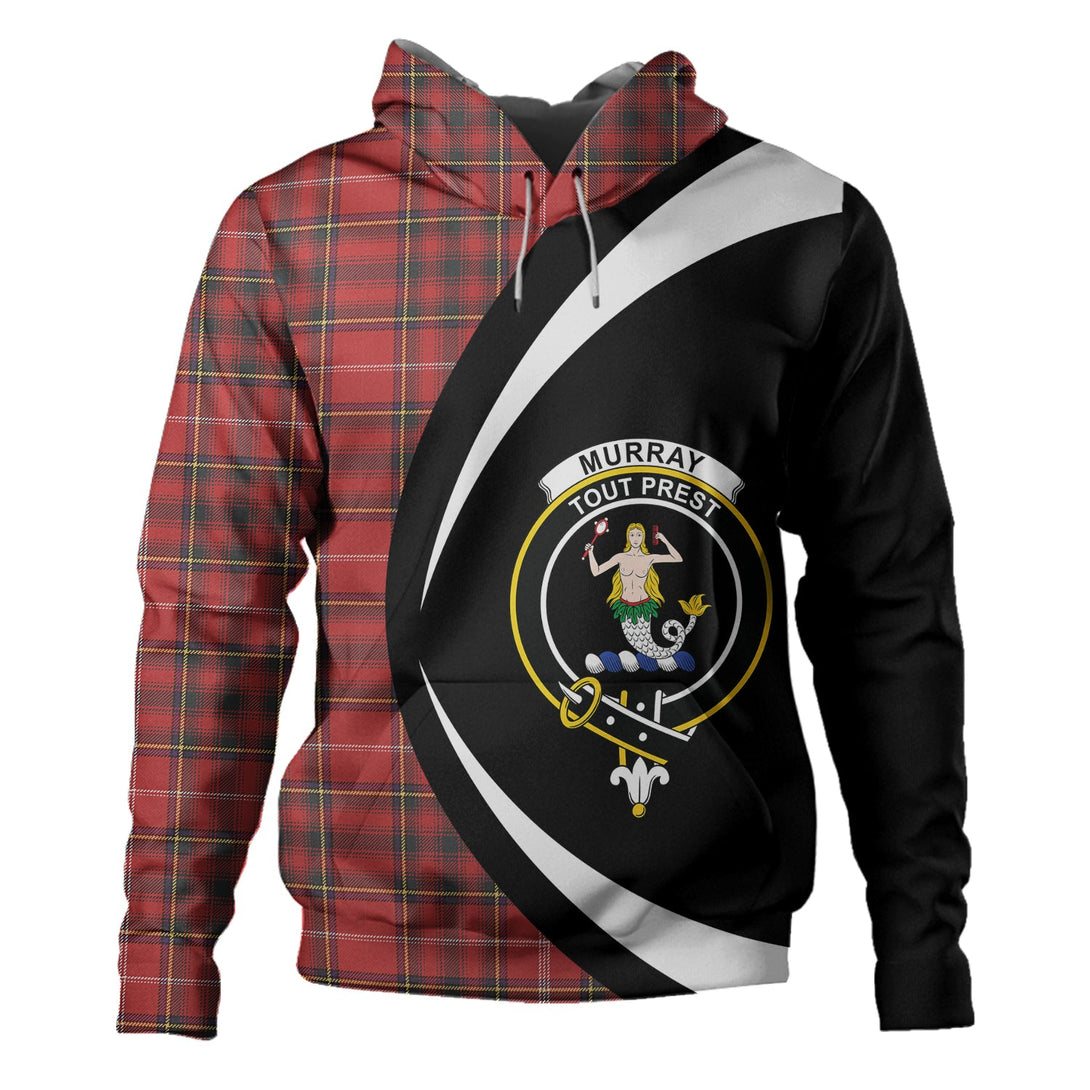 Murray Plaid Artifact Weathered Clan Badge Tartan Hoodie Circle Style